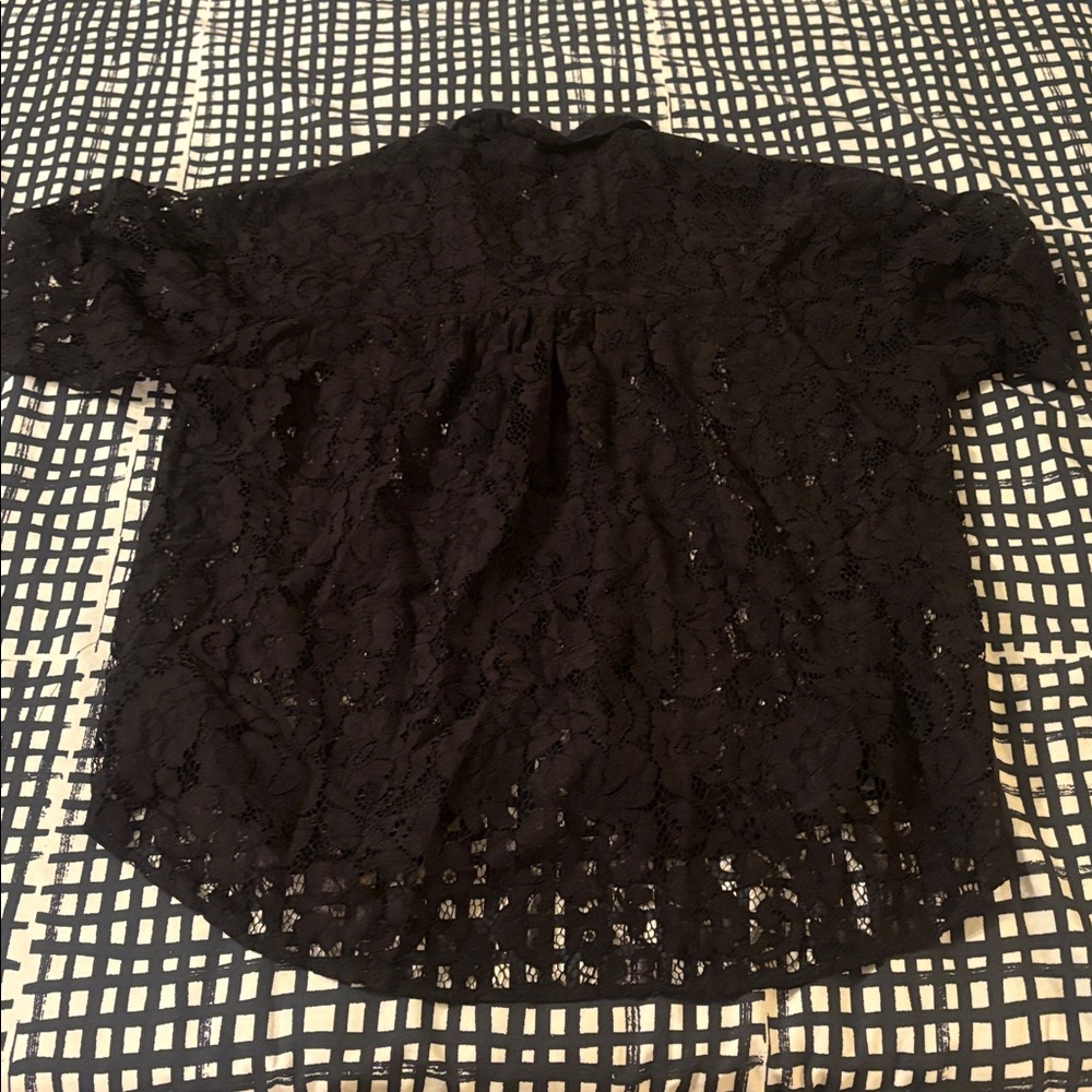 A Bronze Age oversized lace Romeo top Size M - Picture 12 of 13
